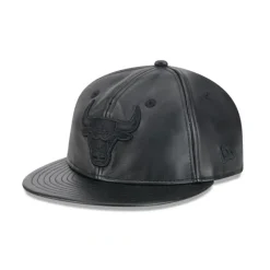 Discount Chicago Bulls Genuine Leather Retro Crown 9FIFTY Strapback Hat - KTGCaps - Baseball caps for various teams, purchased online at a discount Caps