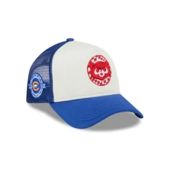 Cheap Chicago Cubs Checkered Flag 9FORTY AFrame Trucker Hat - KTGCaps - Baseball caps for various teams, purchased online at a discount Caps