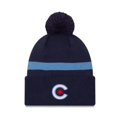 Flash Sale Chicago Cubs City Connect Pom Knit Hat - KTGCaps - Baseball caps for various teams, purchased online at a discount Caps