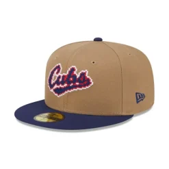 Discount Chicago Cubs Classic 8Bit Wordmark 59FIFTY Fitted Hat - KTGCaps - Baseball caps for various teams, purchased online at a discount Caps