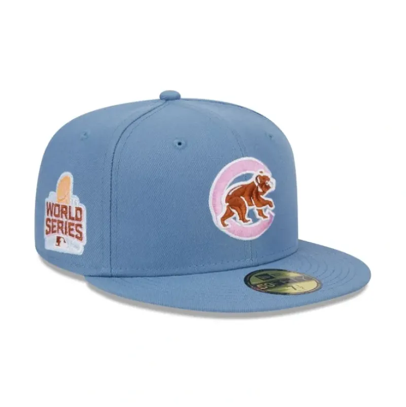 Hot Chicago Cubs Color Pack Faded Blue 59FIFTY Fitted Hat - KTGCaps - Baseball caps for various teams, purchased online at a discount Caps