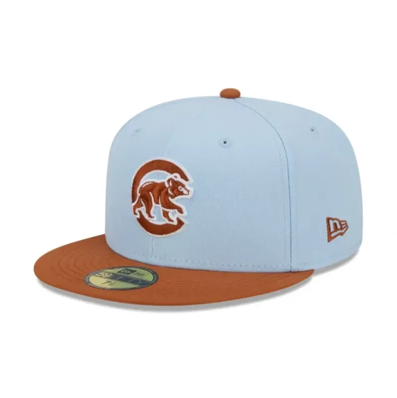 Shop Chicago Cubs Color Pack Glacial Blue 59FIFTY Fitted Hat - KTGCaps - Baseball caps for various teams, purchased online at a discount Caps