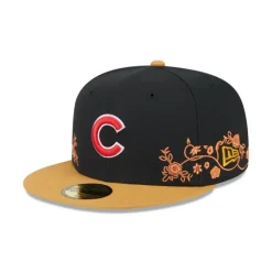 Clearance Chicago Cubs Floral Vine 59FIFTY Fitted Hat - KTGCaps - Baseball caps for various teams, purchased online at a discount Caps