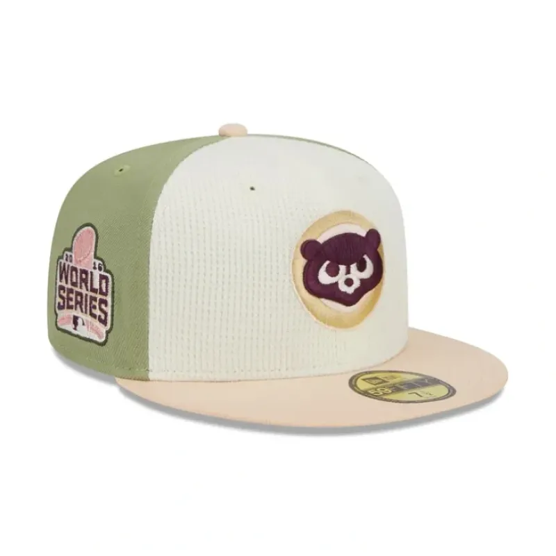 Outlet Chicago Cubs Thermal Front 59FIFTY Fitted Hat - KTGCaps - Baseball caps for various teams, purchased online at a discount Caps