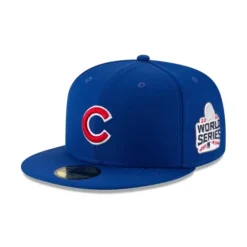 Best Chicago Cubs World Series Side Patch 59FIFTY Fitted Hat - KTGCaps - Baseball caps for various teams, purchased online at a discount Caps