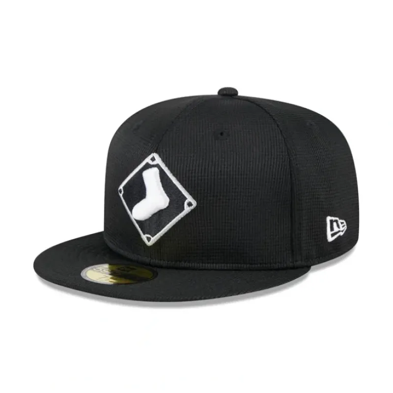 Shop Chicago White Sox 2024 Batting Practice Black 59FIFTY Fitted Hat - KTGCaps - Baseball caps for various teams, purchased online at a discount Caps