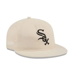 New Chicago White Sox Brushed Nylon Retro Crown 9FIFTY Adjustable Hat - KTGCaps - Baseball caps for various teams, purchased online at a discount Caps