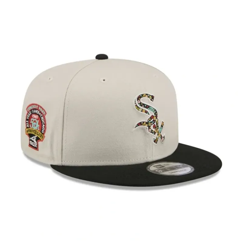 Discount Chicago White Sox Floral Fill 9FIFTY Snapback Hat - KTGCaps - Baseball caps for various teams, purchased online at a discount Caps