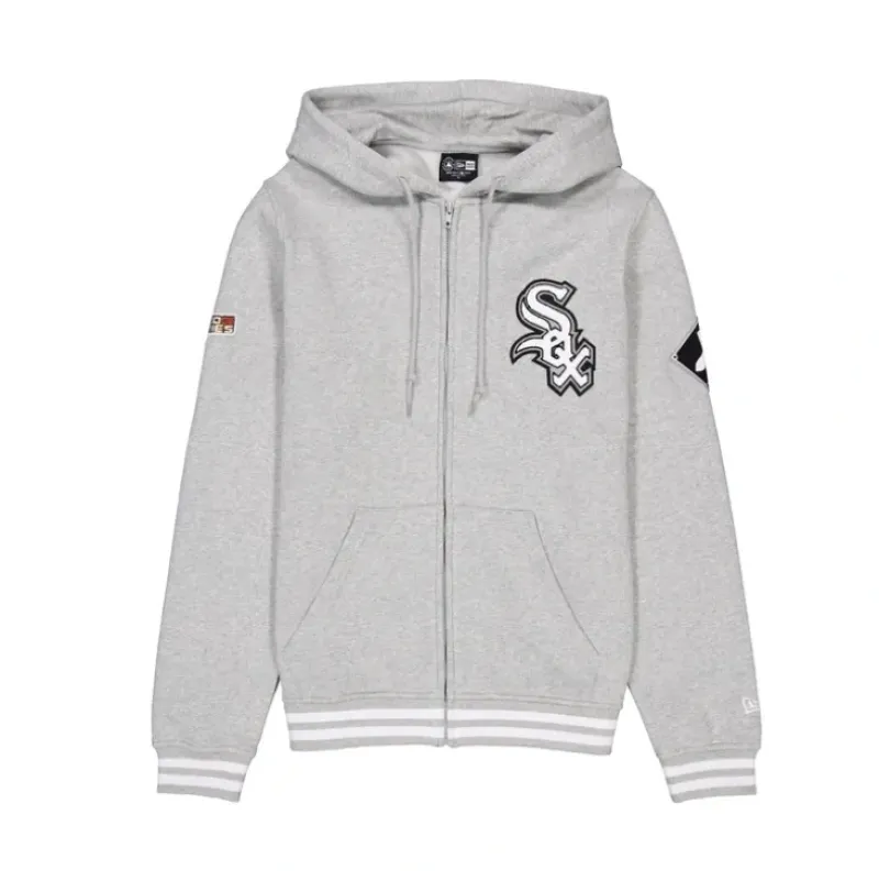 Store Chicago White Sox Gray Logo Select FullZip Hoodie - KTGCaps - Baseball caps for various teams, purchased online at a discount Caps
