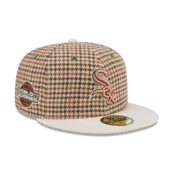 Discount Chicago White Sox Houndstooth 59FIFTY Fitted Hat - KTGCaps - Baseball caps for various teams, purchased online at a discount Caps