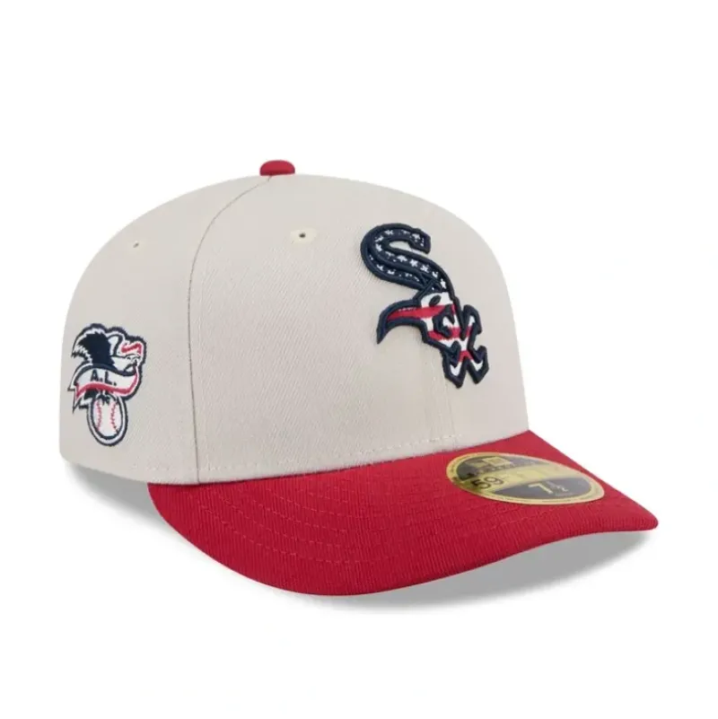 Cheap Chicago White Sox Independence Day 2024 Low Profile 59FIFTY Fitted Hat - KTGCaps - Baseball caps for various teams, purchased online at a discount Caps