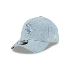 Online Chicago White Sox Logo Essentials Denim 9FORTY AFrame Snapback Hat - KTGCaps - Baseball caps for various teams, purchased online at a discount Caps