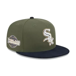 Hot Chicago White Sox Olive Green 59FIFTY Fitted Hat - KTGCaps - Baseball caps for various teams, purchased online at a discount Caps