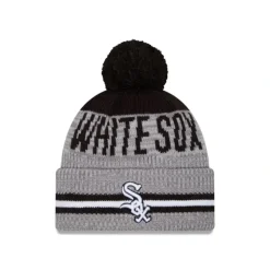 Best Sale Chicago White Sox Runner Pom Knit Hat - KTGCaps - Baseball caps for various teams, purchased online at a discount Caps