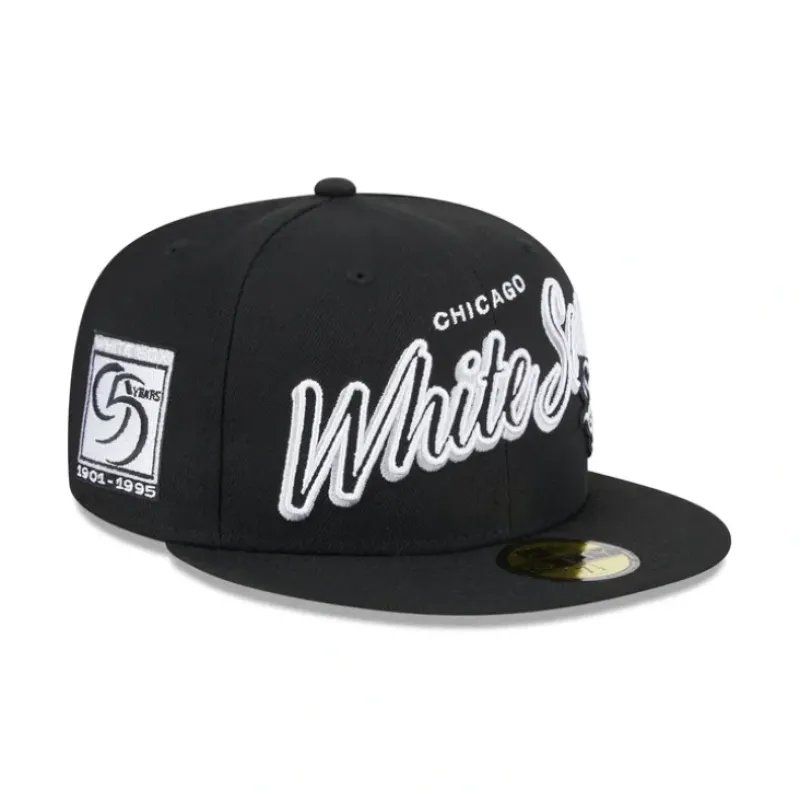 Cheap Chicago White Sox Script Sided 59FIFTY Fitted Hat - KTGCaps - Baseball caps for various teams, purchased online at a discount Caps