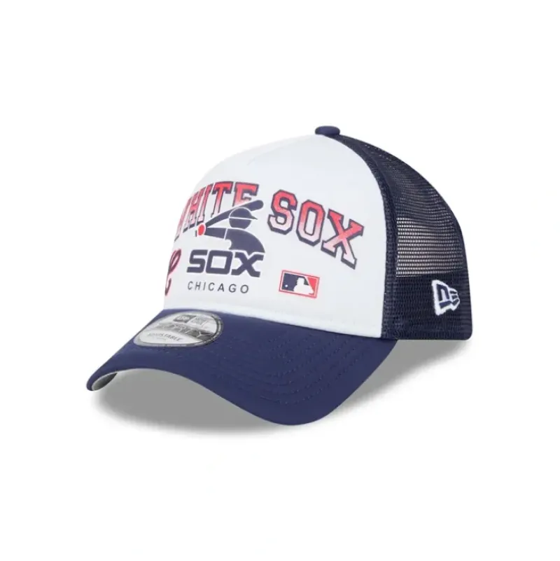 Store Chicago White Sox Sport Classics 9FORTY AFrame Trucker Hat - KTGCaps - Baseball caps for various teams, purchased online at a discount Caps