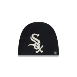 Hot Chicago White Sox Team Mega Logo Knit Beanie - KTGCaps - Baseball caps for various teams, purchased online at a discount Caps