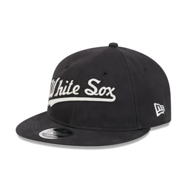 Clearance Chicago White Sox Vintage Retro Crown 9FIFTY Snapback Hat - KTGCaps - Baseball caps for various teams, purchased online at a discount Caps
