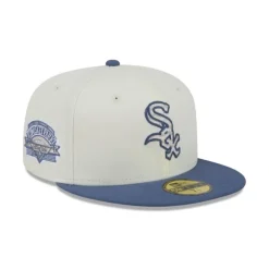 Hot Chicago White Sox Wavy Chainstitch 59FIFTY Fitted Hat - KTGCaps - Baseball caps for various teams, purchased online at a discount Caps