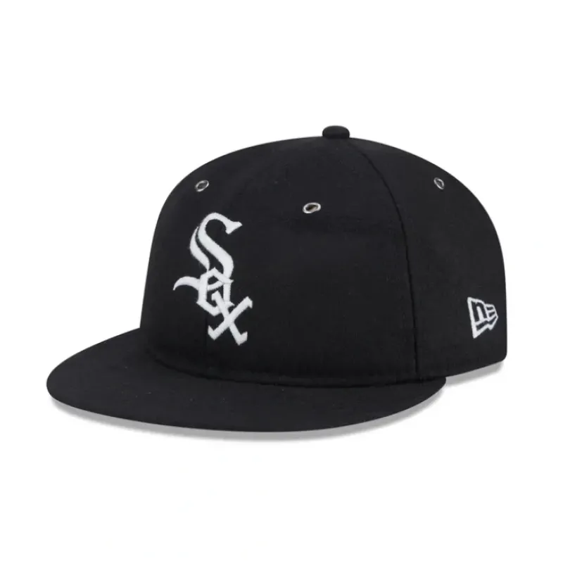 Store Chicago White Sox Wool Retro Crown 59FIFTY Fitted Hat - KTGCaps - Baseball caps for various teams, purchased online at a discount Caps