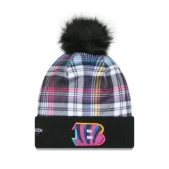 Fashion Cincinnati Bengals 2024 Crucial Catch Womens Pom Knit Hat - KTGCaps - Baseball caps for various teams, purchased online at a discount Caps