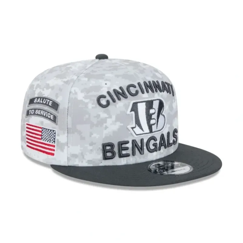 Clearance Cincinnati Bengals 2024 Salute to Service 59FIFTY Fitted Hat - KTGCaps - Baseball caps for various teams, purchased online at a discount Caps