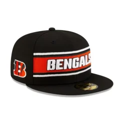 Hot Cincinnati Bengals 2024 Sideline Black 59FIFTY Fitted Hat - KTGCaps - Baseball caps for various teams, purchased online at a discount Caps