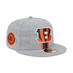 Online Cincinnati Bengals 2024 Sideline Gray 59FIFTY Fitted Hat - KTGCaps - Baseball caps for various teams, purchased online at a discount Caps
