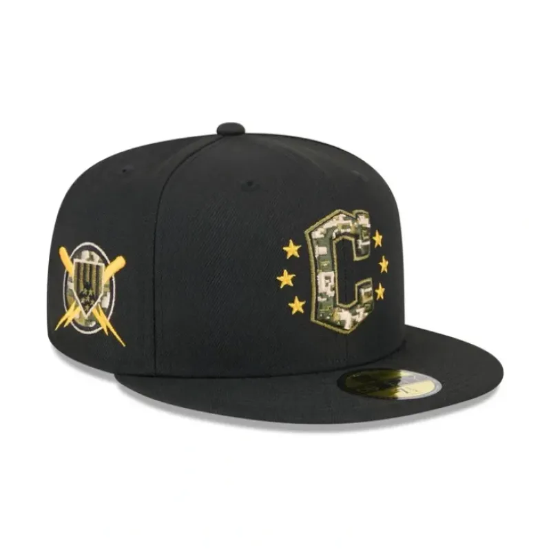 Clearance Cleveland Guardians Armed Forces Day 2024 59FIFTY Fitted Hat - KTGCaps - Baseball caps for various teams, purchased online at a discount Caps