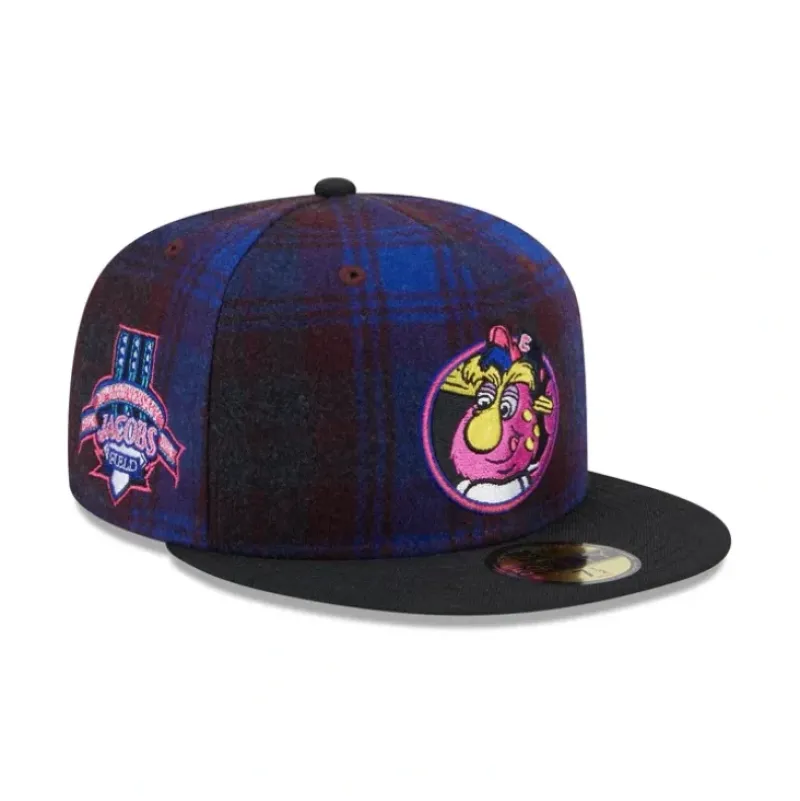 Cheap Cleveland Guardians Mascot Plaid 59FIFTY Fitted Hat - KTGCaps - Baseball caps for various teams, purchased online at a discount Caps