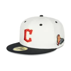 Fashion Cleveland Guardians Mascot Pin 59FIFTY Fitted Hat - KTGCaps - Baseball caps for various teams, purchased online at a discount Caps