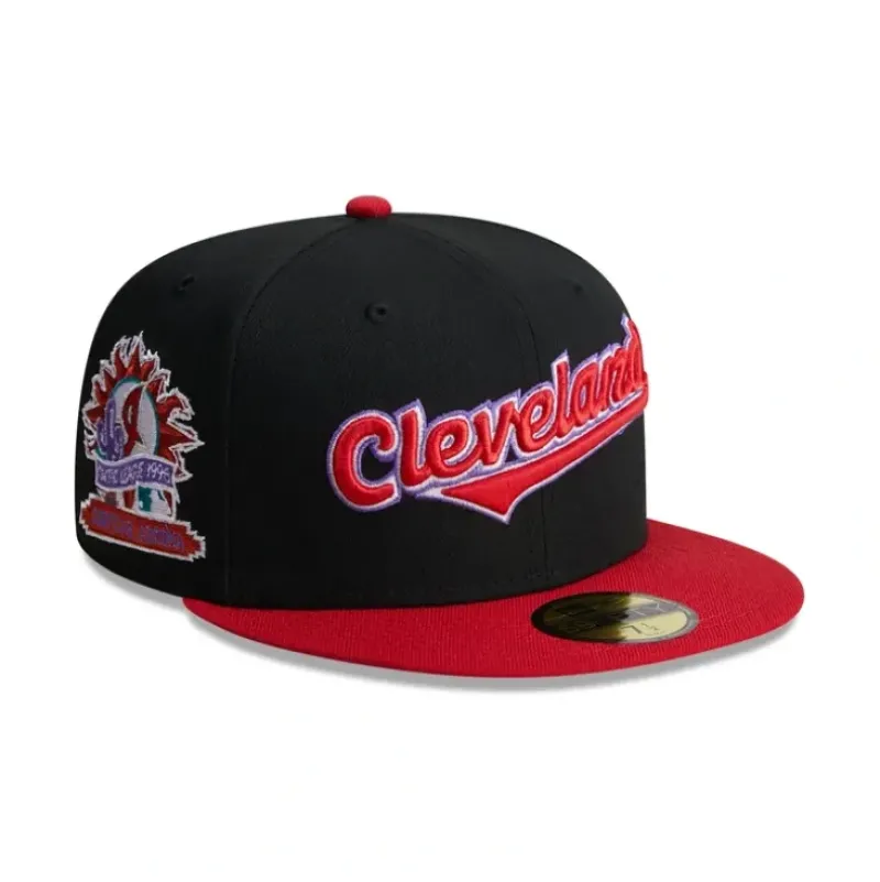 Outlet Cleveland Guardians Retro Spring Training 59FIFTY Fitted Hat - KTGCaps - Baseball caps for various teams, purchased online at a discount Caps