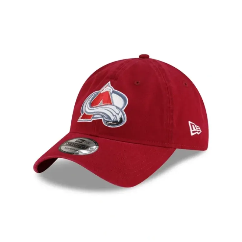 Clearance Colorado Avalanche Team 9TWENTY Adjustable Hat - KTGCaps - Baseball caps for various teams, purchased online at a discount Caps
