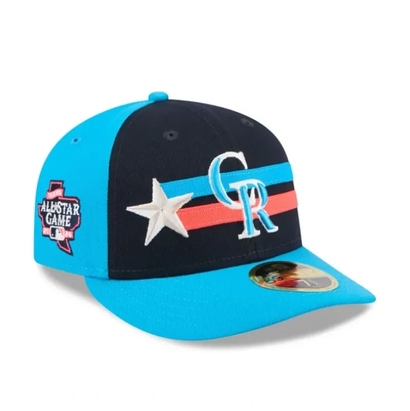 Cheap Colorado Rockies 2024 AllStar Game Low Profile 59FIFTY Fitted Hat - KTGCaps - Baseball caps for various teams, purchased online at a discount Caps