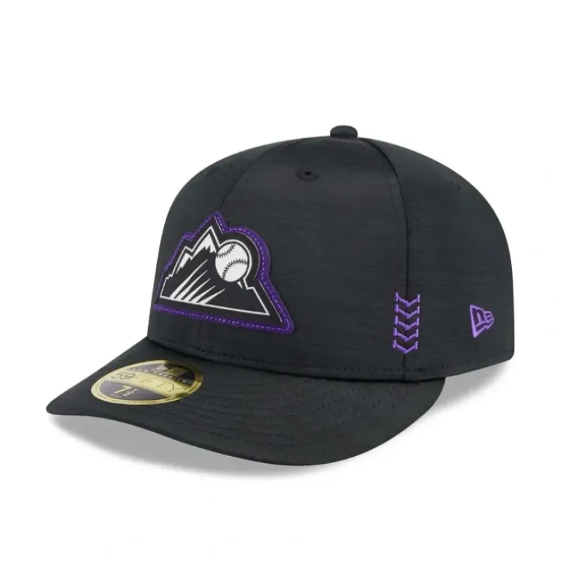 New Colorado Rockies 2024 Clubhouse Low Profile 59FIFTY Fitted Hat - KTGCaps - Baseball caps for various teams, purchased online at a discount Caps