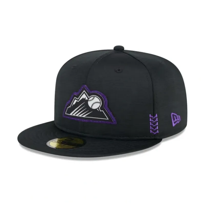 Outlet Colorado Rockies 2024 Clubhouse 59FIFTY Fitted Hat - KTGCaps - Baseball caps for various teams, purchased online at a discount Caps