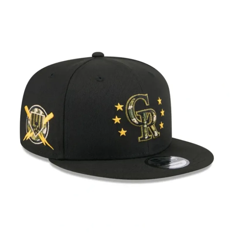 Flash Sale Colorado Rockies Armed Forces Day 2024 9FIFTY Snapback Hat - KTGCaps - Baseball caps for various teams, purchased online at a discount Caps