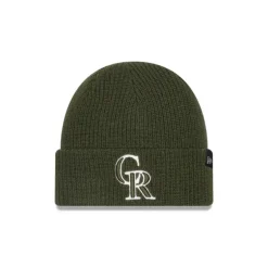 Store Colorado Rockies Green Merino Wool Knit Beanie - KTGCaps - Baseball caps for various teams, purchased online at a discount Caps