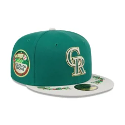 New Colorado Rockies Novelty Holly 59FIFTY Fitted Hat - KTGCaps - Baseball caps for various teams, purchased online at a discount Caps