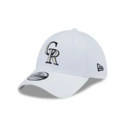 Discount Colorado Rockies Optic White 39THIRTY Stretch Fit Hat - KTGCaps - Baseball caps for various teams, purchased online at a discount Caps