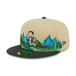Discount Colorado Rockies Team Landscape 59FIFTY Fitted Hat - KTGCaps - Baseball caps for various teams, purchased online at a discount Caps