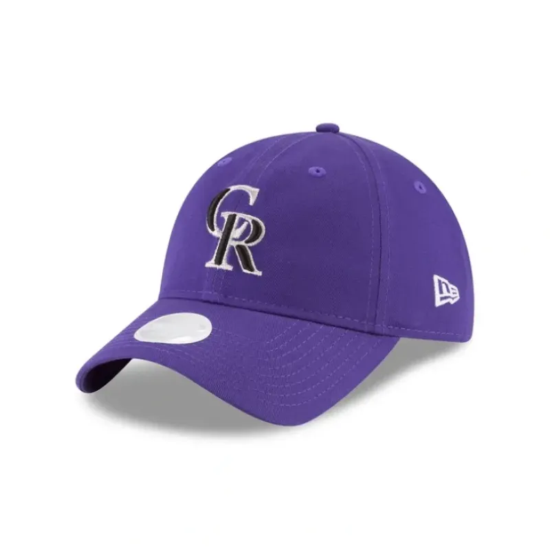 Cheap Colorado Rockies Womens Core Classic Purple 9TWENTY Adjustable Hat - KTGCaps - Baseball caps for various teams, purchased online at a discount Caps