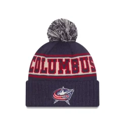 Discount Columbus Blue Jackets Retro Pom Knit Hat - KTGCaps - Baseball caps for various teams, purchased online at a discount Caps