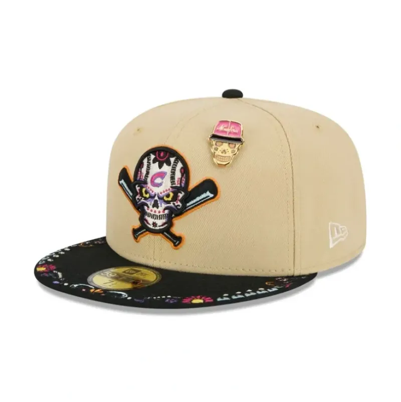 Cheap Columbus Clippers Skull Pin 59FIFTY Fitted Hat - KTGCaps - Baseball caps for various teams, purchased online at a discount Caps