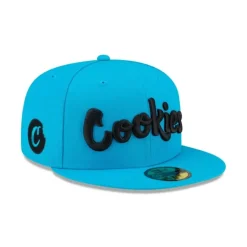 Store Cookies Bright Blue 59FIFTY Fitted Hat - KTGCaps - Baseball caps for various teams, purchased online at a discount Caps