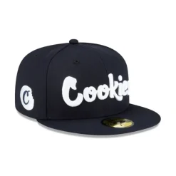Hot Cookies Navy 59FIFTY Fitted Hat - KTGCaps - Baseball caps for various teams, purchased online at a discount Caps