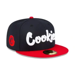 Best Sale Cookies Red Visor 59FIFTY Fitted Hat - KTGCaps - Baseball caps for various teams, purchased online at a discount Caps