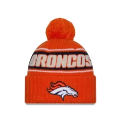 Hot Denver Broncos 2024 Cold Weather Sport Pom Knit Hat - KTGCaps - Baseball caps for various teams, purchased online at a discount Caps