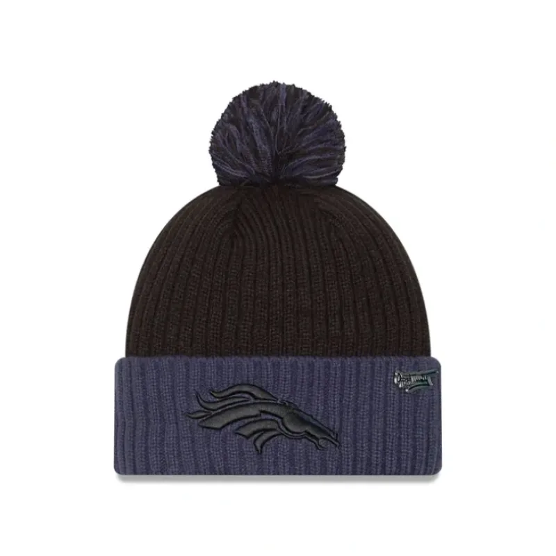 New Denver Broncos 2024 Inspire Change Pom Knit Hat - KTGCaps - Baseball caps for various teams, purchased online at a discount Caps