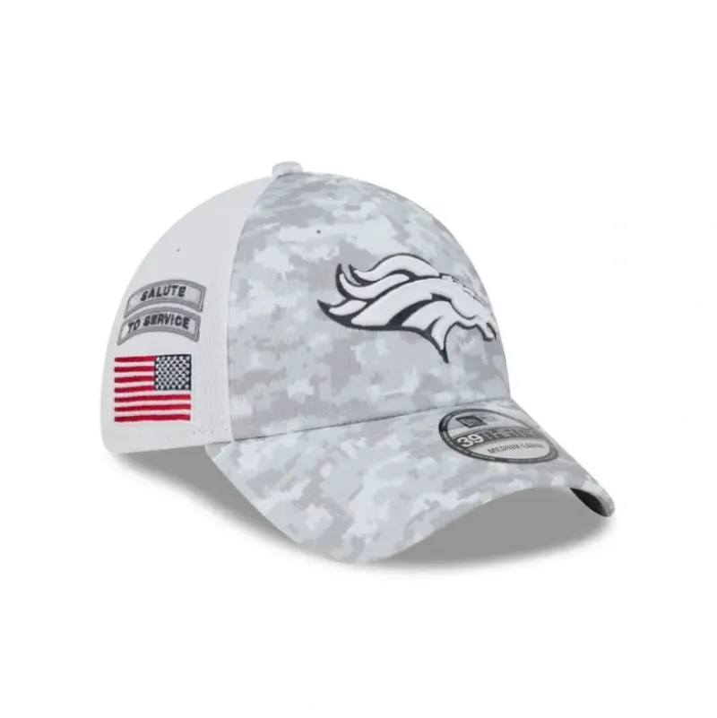 Store Denver Broncos 2024 Salute to Service 39THIRTY Stretch Fit Hat - KTGCaps - Baseball caps for various teams, purchased online at a discount Caps